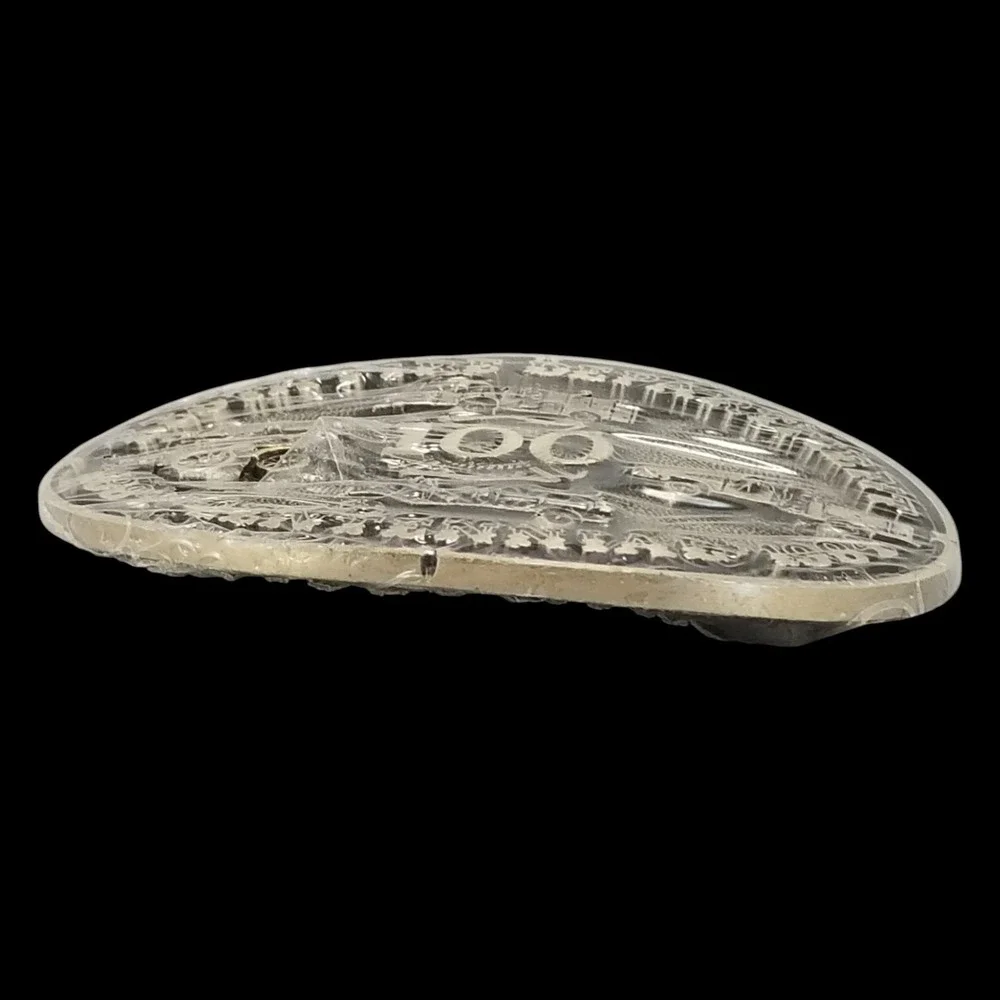 NEW‎ Keota Fire Department Centennial 1884-1984 Solid Brass Belt Buckle Vintage